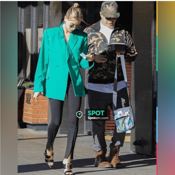 NWT Wardrobe NYC  Navy Blue Front Zip Ankle Leggings/Pants Size Large - Picture 15 of 16